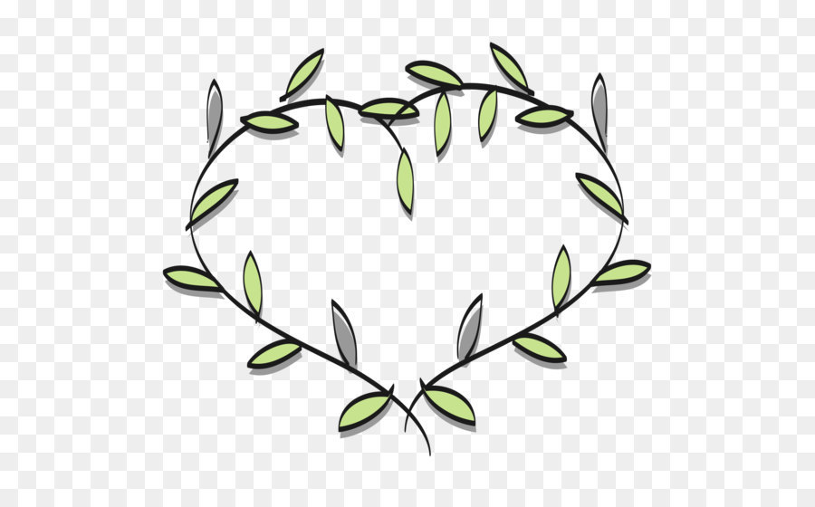 Herz Valentinstag Form Clip art - Blätter herzförmig dekoratives material