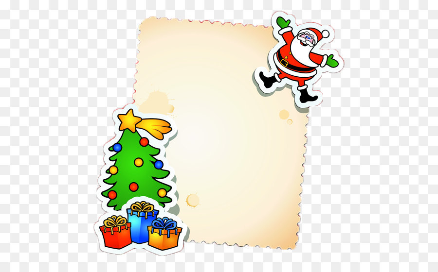 Giáng sinh thẻ Santa Claus tin Nhắn cây Giáng sinh - thiệp giáng sinh