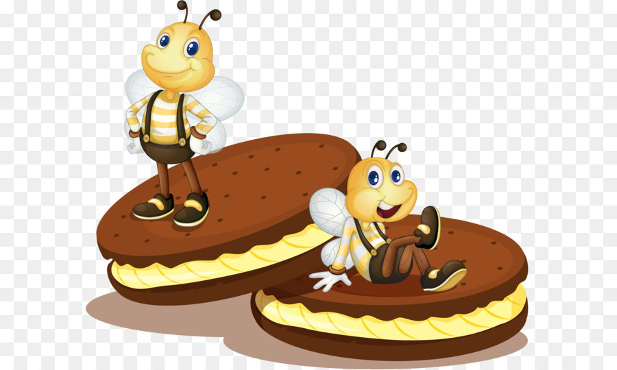 Bánh quy nhân Bánh cuộn kiểm tra Bánh - Những con ong trên bánh sandwich