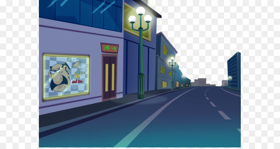 Cartoon Street png download - 447*560 - Free Transparent Street