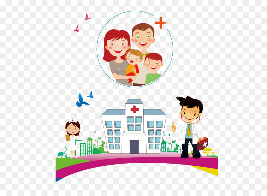 Assistenza sanitaria per la salute Materna Ospedale Bambino - Cartoon salute materna e del bambino di cura di ospedale
