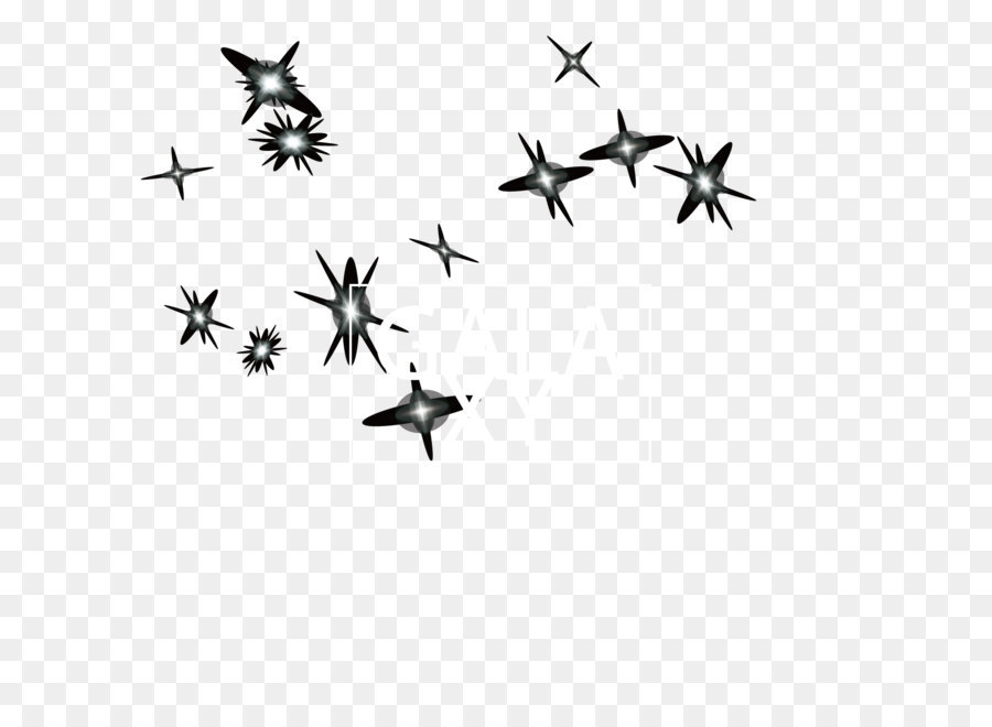 In bianco e nero Angolo Motivo del Punto di - Le stelle della notte