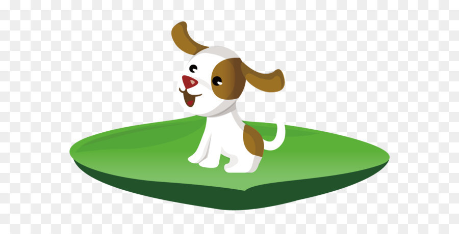Con chó Clip nghệ thuật - Con chó con về những lá sen