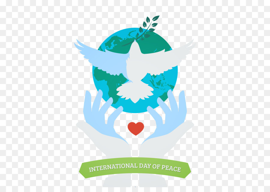 Columbidae-Tauben als Symbole der Internationalen Tag des Friedens - Hand loslassen ein Vogel und Wochentag