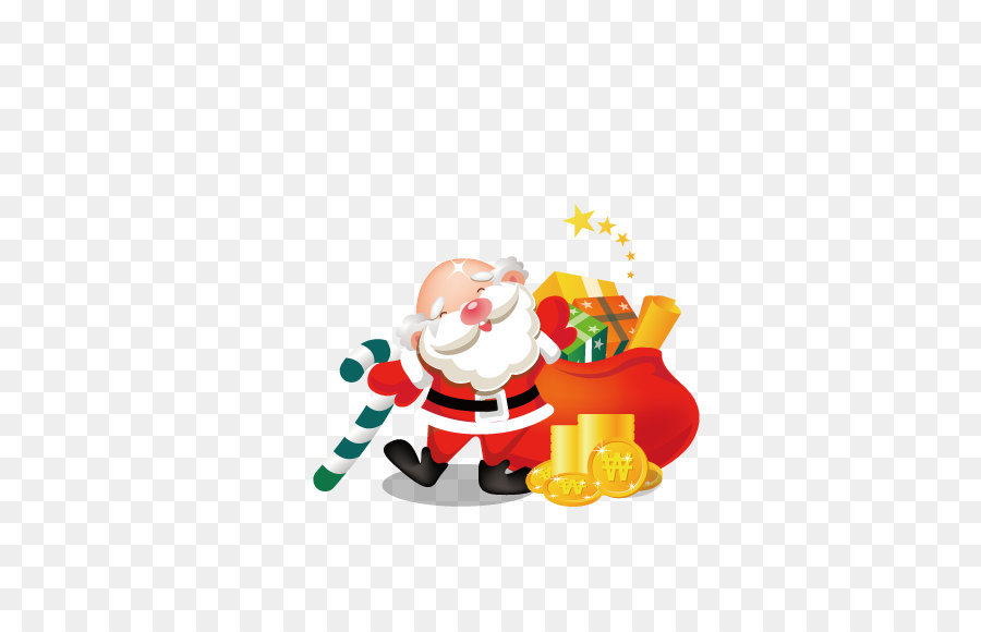 Babbo Natale regalo di Natale regalo di Natale Icon - Oro Babbo Natale