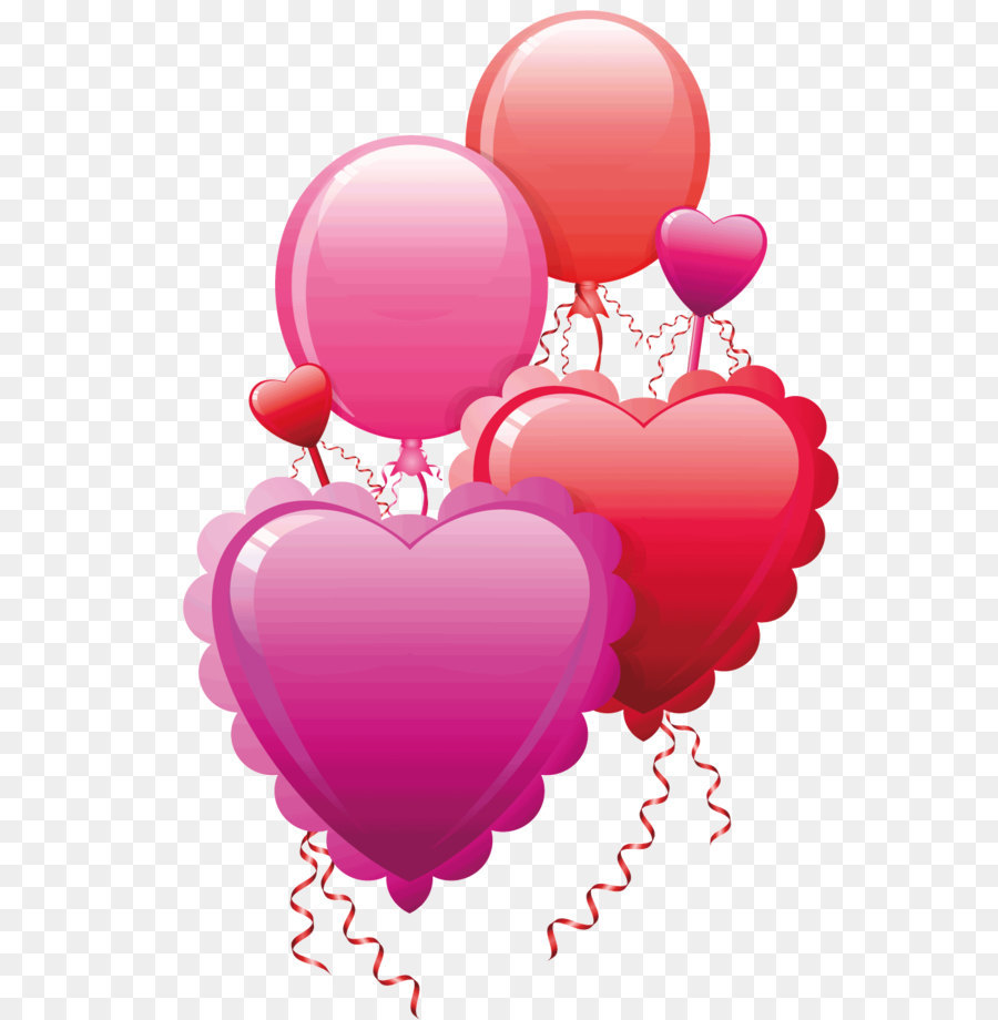 Valentinstag Herz Clip art - Herz und Ballon