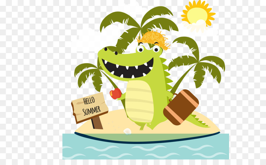 Adobe Illustrator Symbol - cartoon Krokodil