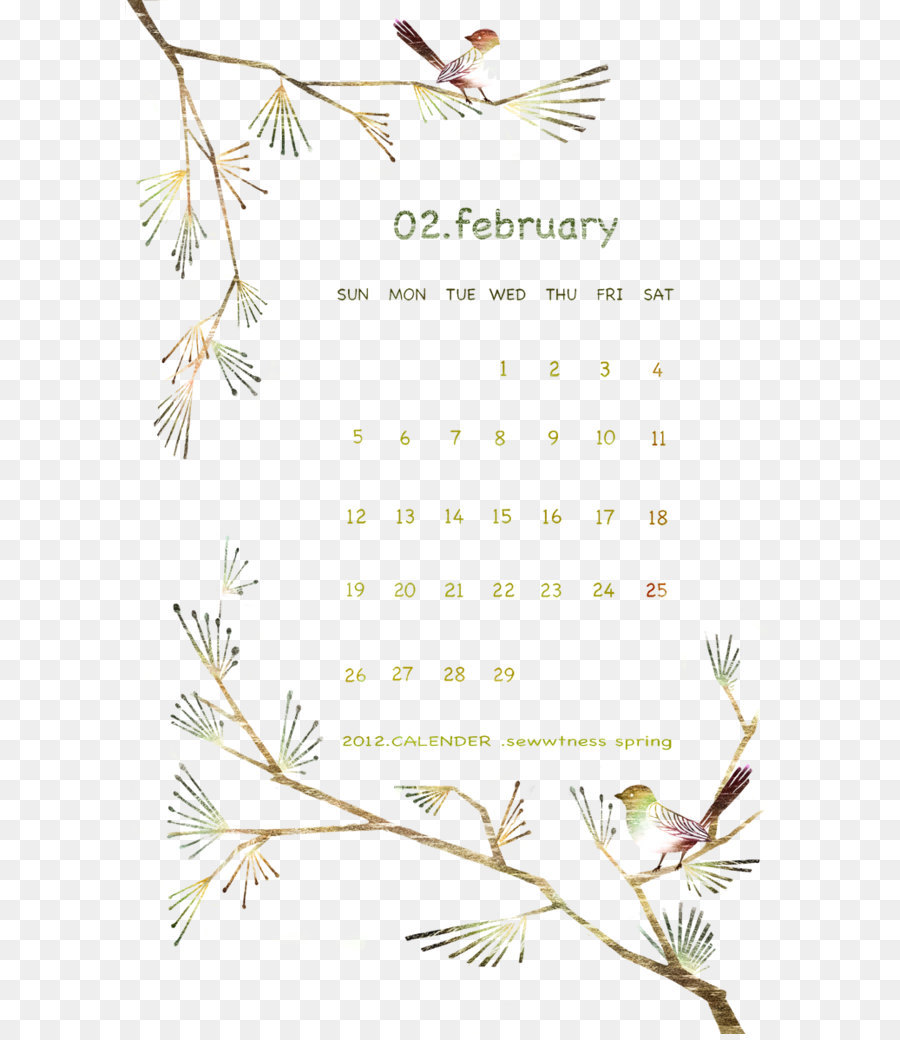 Abbildung - Februar Kalender