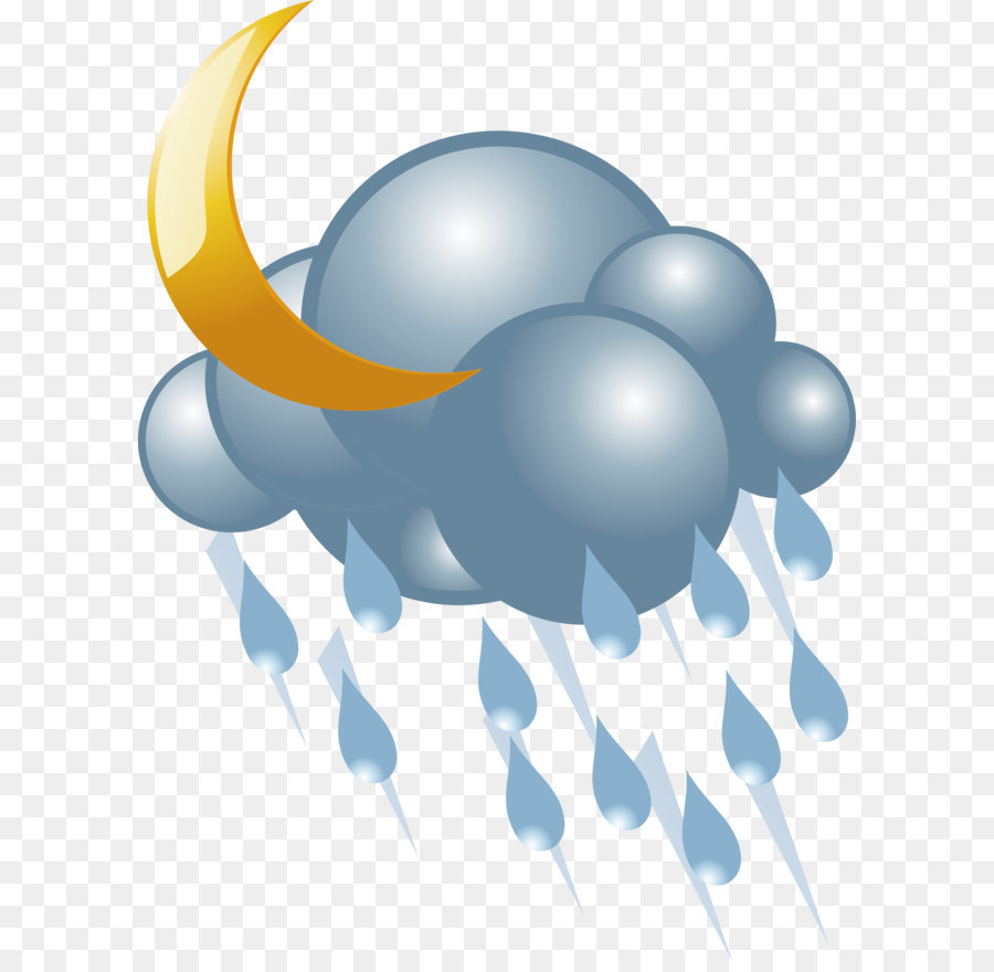 Blitz Wolke Regen - Regen Vektor Symbol