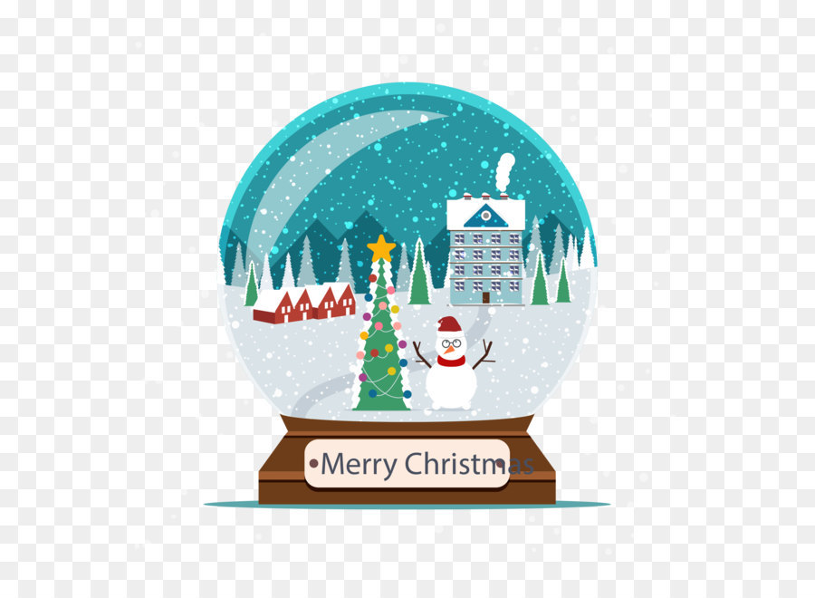 Weihnachtsbaum Snow Crystal ball - Weihnachts Kristallkugel