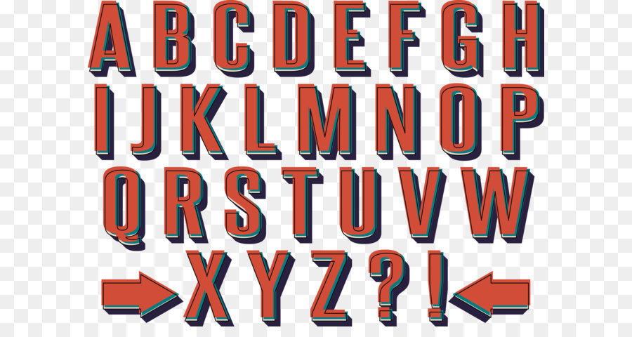 Buchstaben Englisch alphabet Clip art - Rote englische Buchstaben