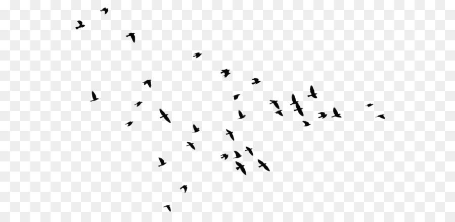 Vogel Silhouette Clip art - Herde von fliegenden Gänsen