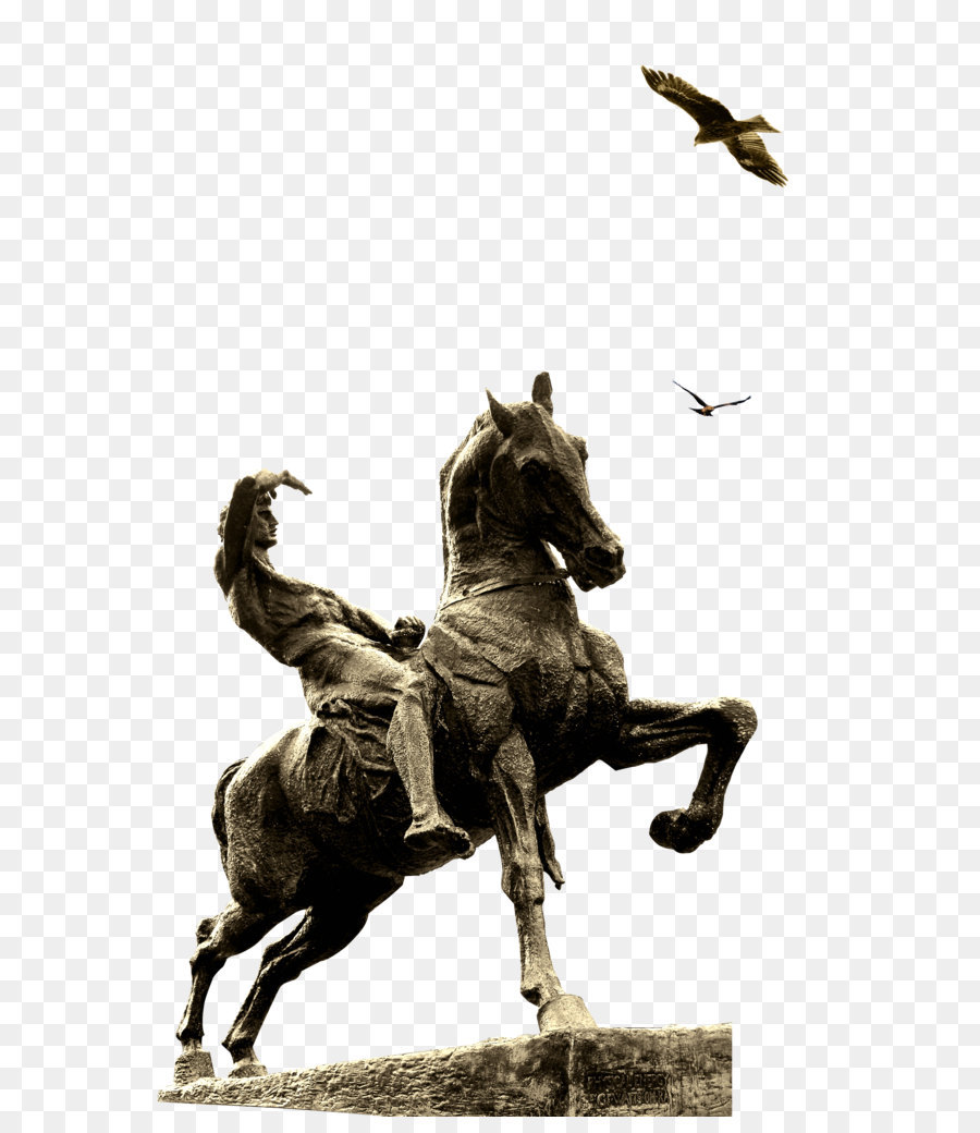 Cavallo Pony Statua Poster - Cotto in avanti