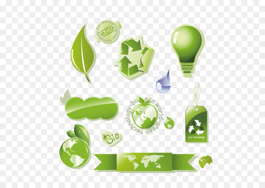 Icona Di Download - Vector materiale verde