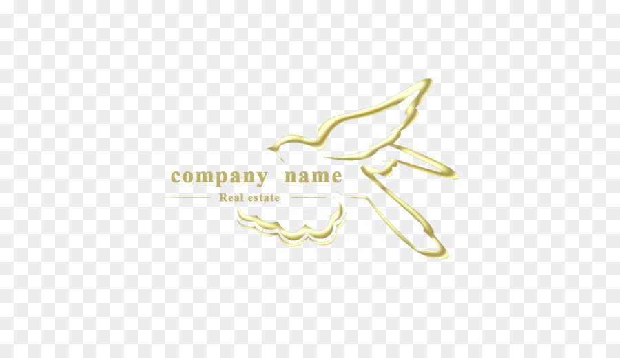 Logo Brand Font - Logo della silhouette di Golden Swallow