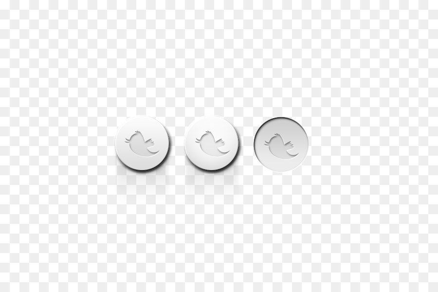 Schwarz und weiß-Material Körper-piercing-Schmuck - Runder Knopf