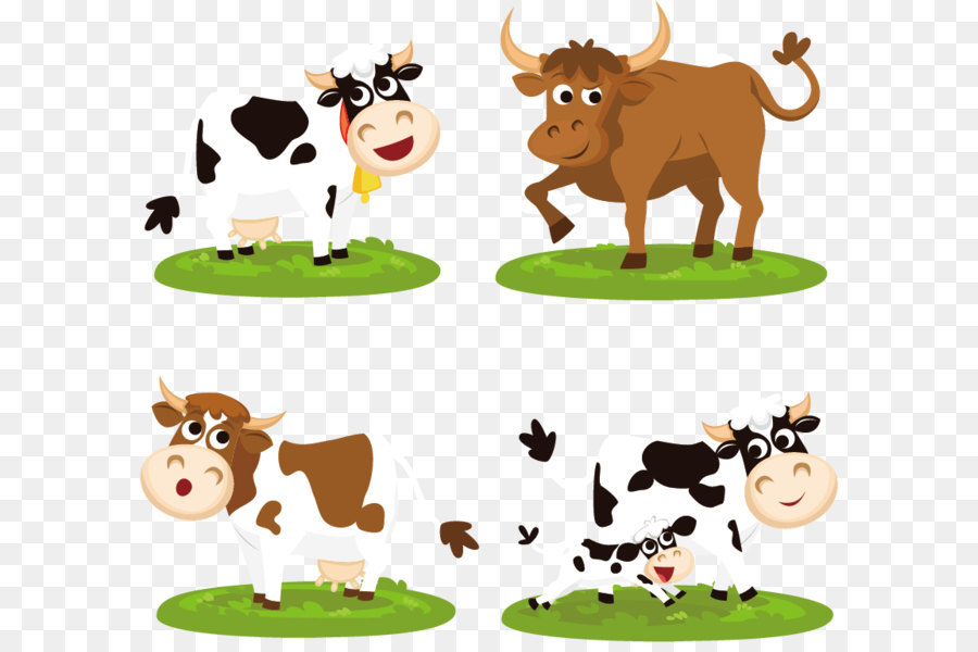 Rindfleisch Vieh Cartoon Clip art - Kuh Cartoon Vektor