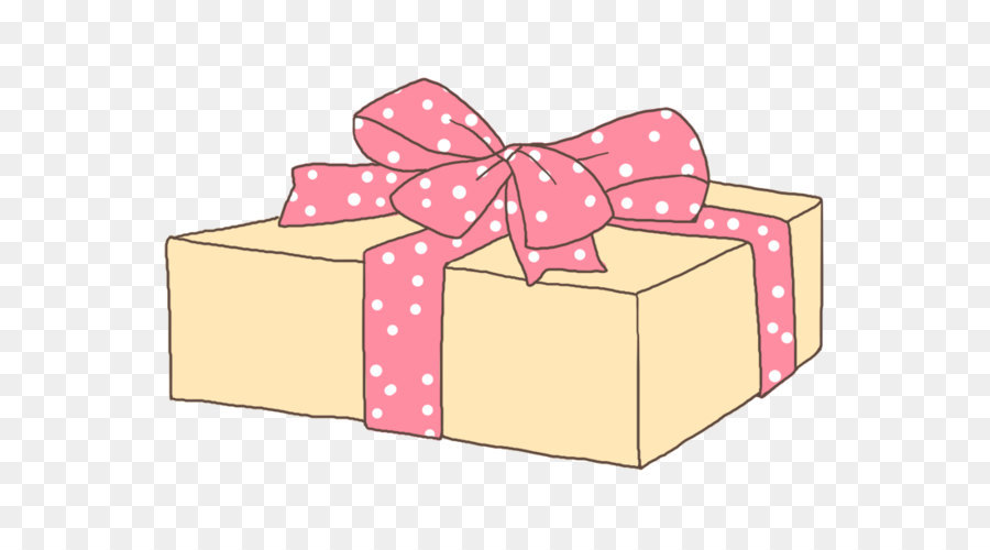 Geschenk Box Rosa - Pink ribbon gift box Stock Bild