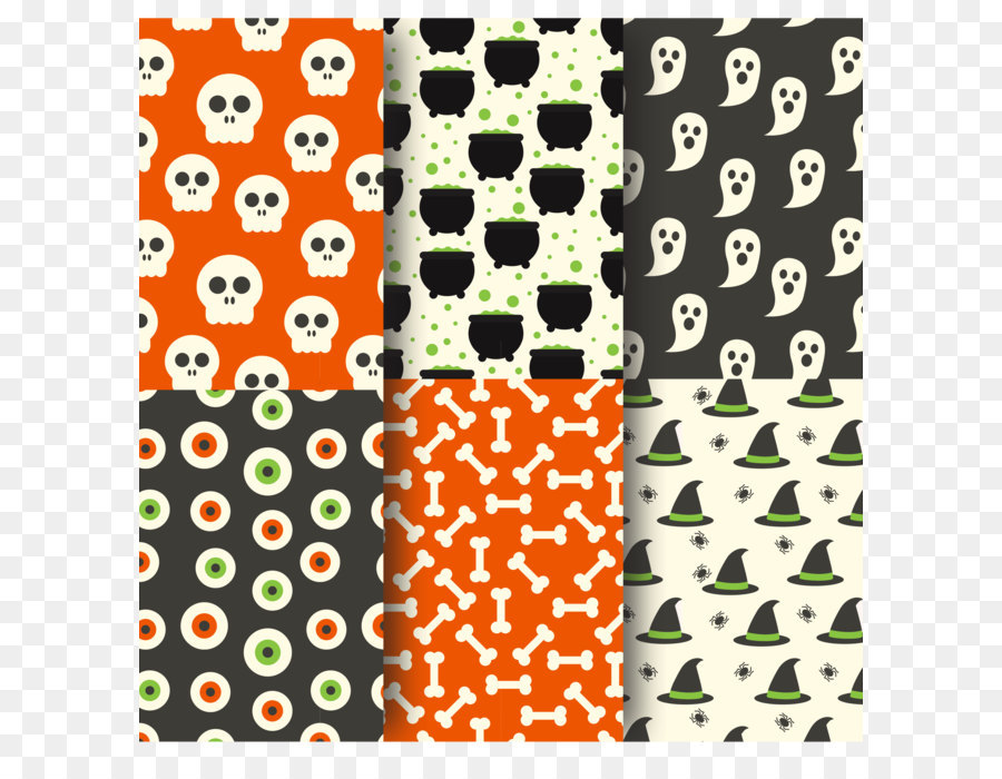 Halloween Jack o' lantern Textil Muster - Cute Halloween nahtlose hintergrund Vektor