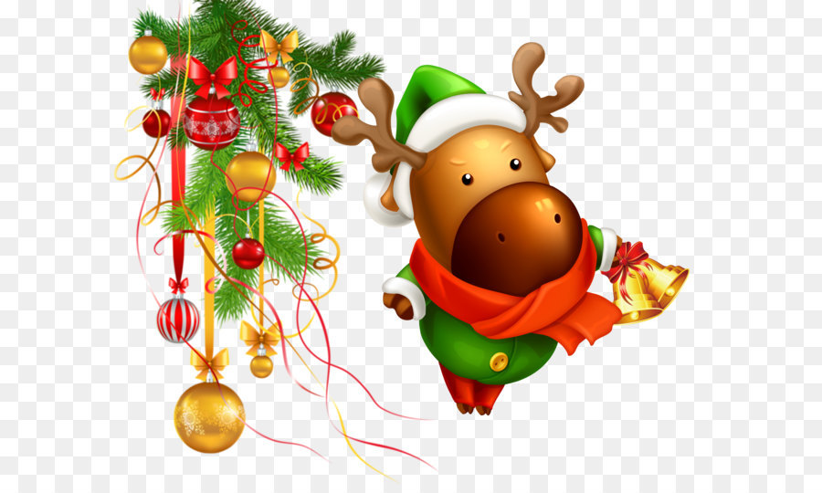 Decorazione di natale, albero di Natale, regalo di Natale - Possesso di una campana di Natale alce