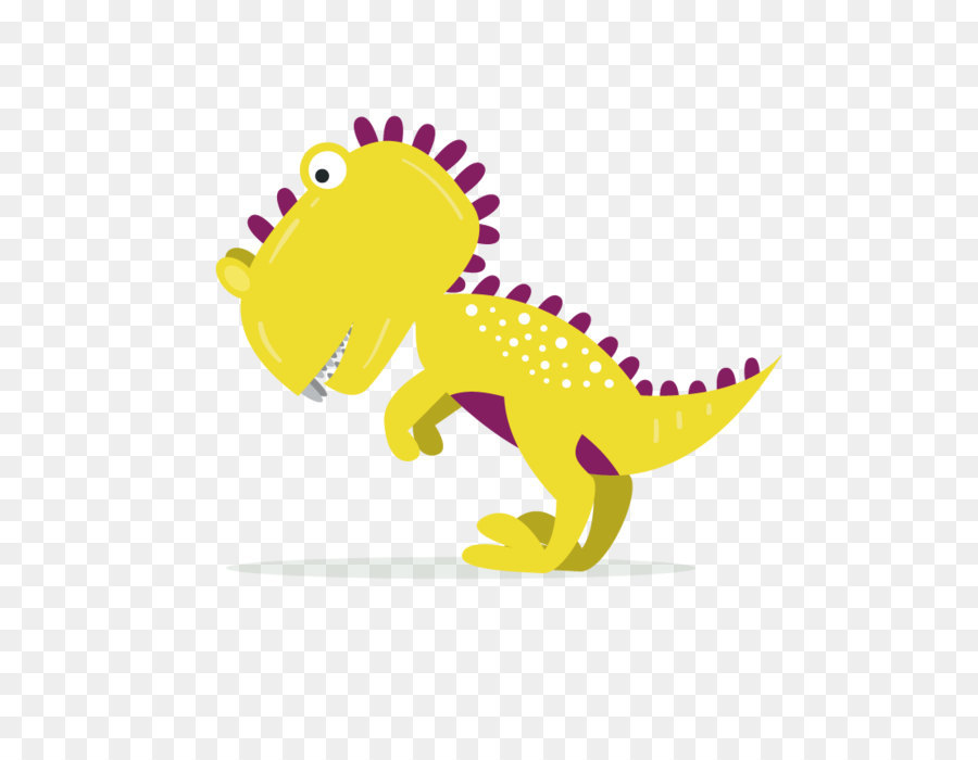 Londra Clip art - Vector giallo dinosauro