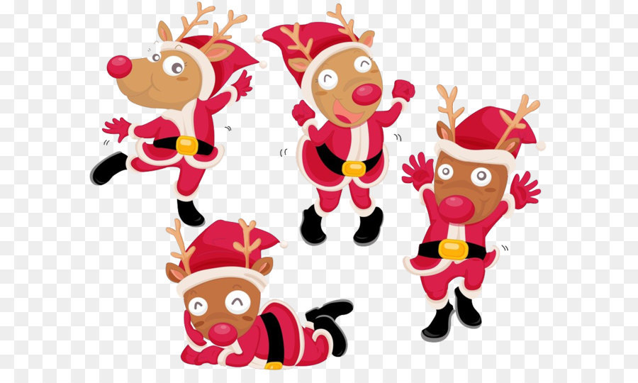 Rudolph Santa Claus es Rentier Weihnachtsmann - Scorpion Tanz