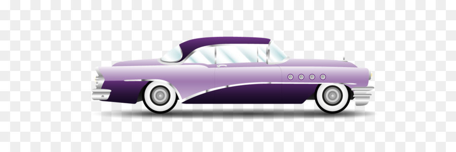 Vektor retro lila Auto
