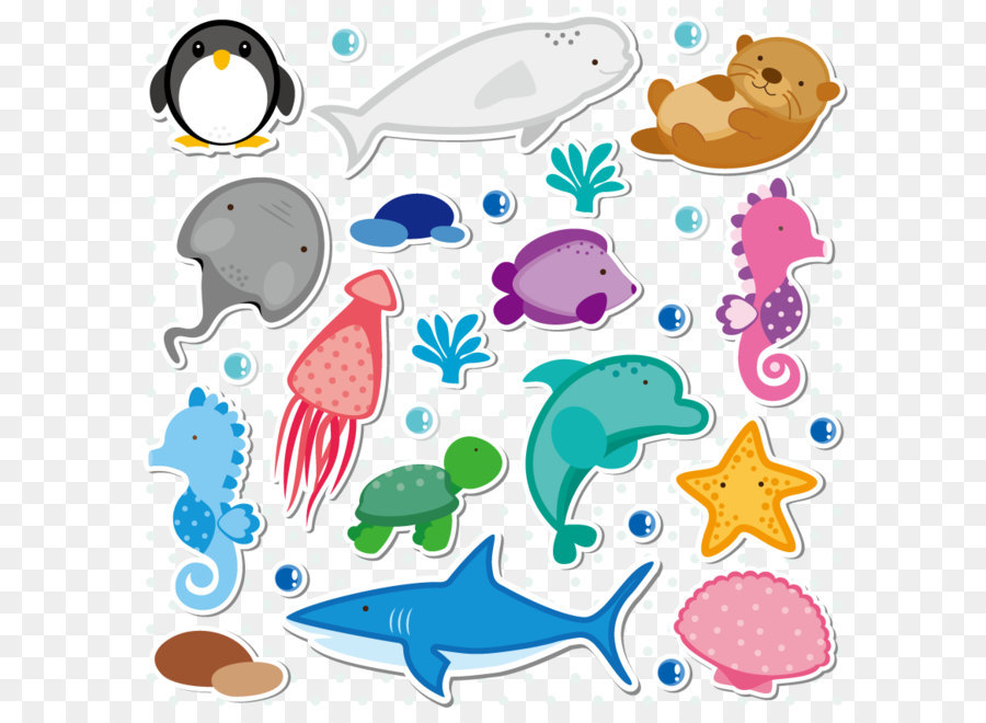 Animali marini collezione