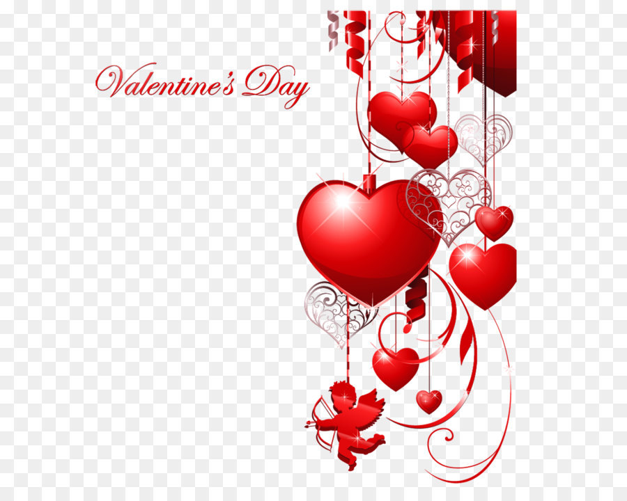 Valentinstag Herz Clip art - Glücklicher Valentinstag PNG