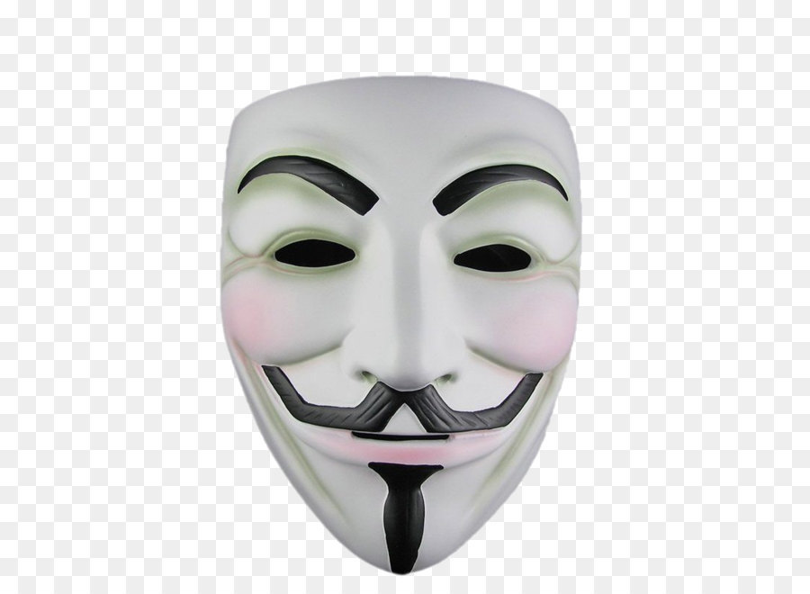 V per Vendetta maschera di Guy Fawkes Anonimo - Anonimo maschera PNG