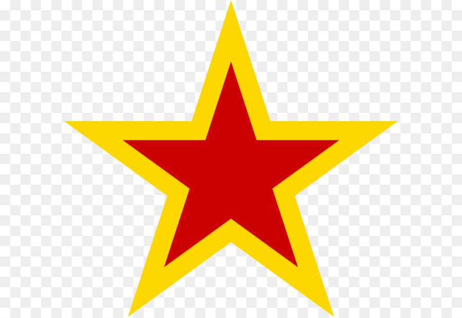 Unione sovietica stella Rossa Gialla - Stella rossa PNG