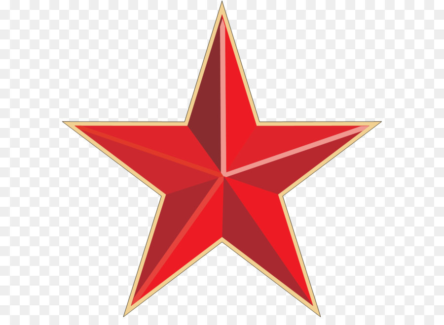 Stella rossa sull'Icona clipart - Stella Rossa Immagine Png