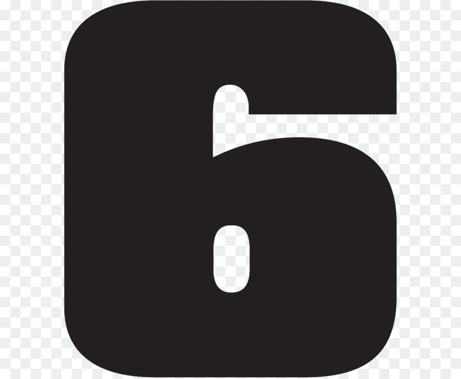 Cifra numerica Numero Icona - Numero 6 PNG
