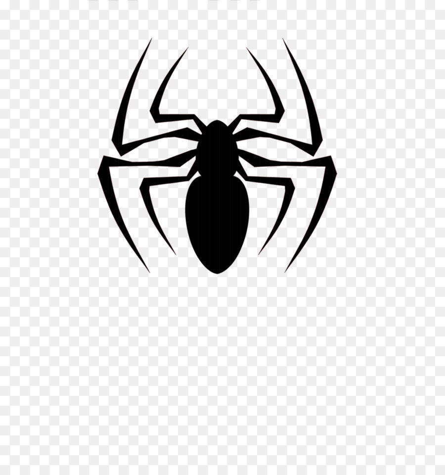 Spider-Man Eddie Brock und Morales Venom Marvel Comics - Black Spider Siluet Logo Png Bild
