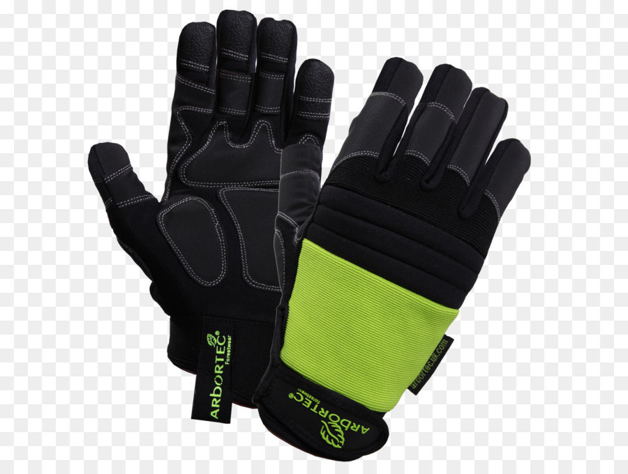 Schnittfeste Handschuhe Kettensäge Sicherheits Kleidung Leder Manschette - Sport Handschuhe Png Bild