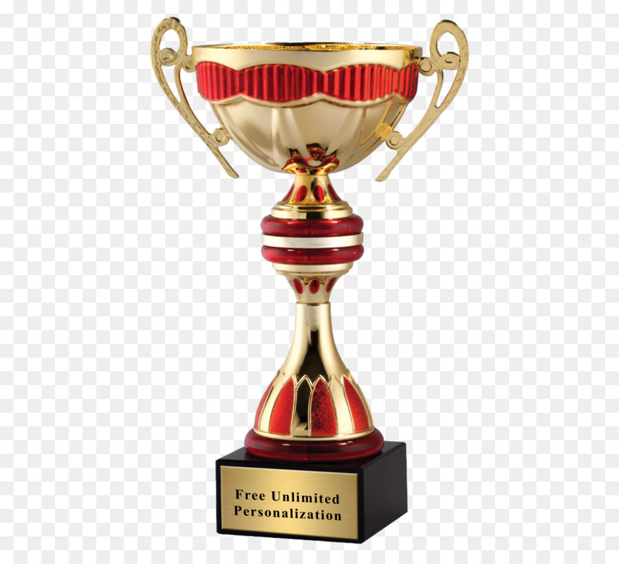 Trophy Cup Award Red Gedenktafel - Goldener Becher PNG