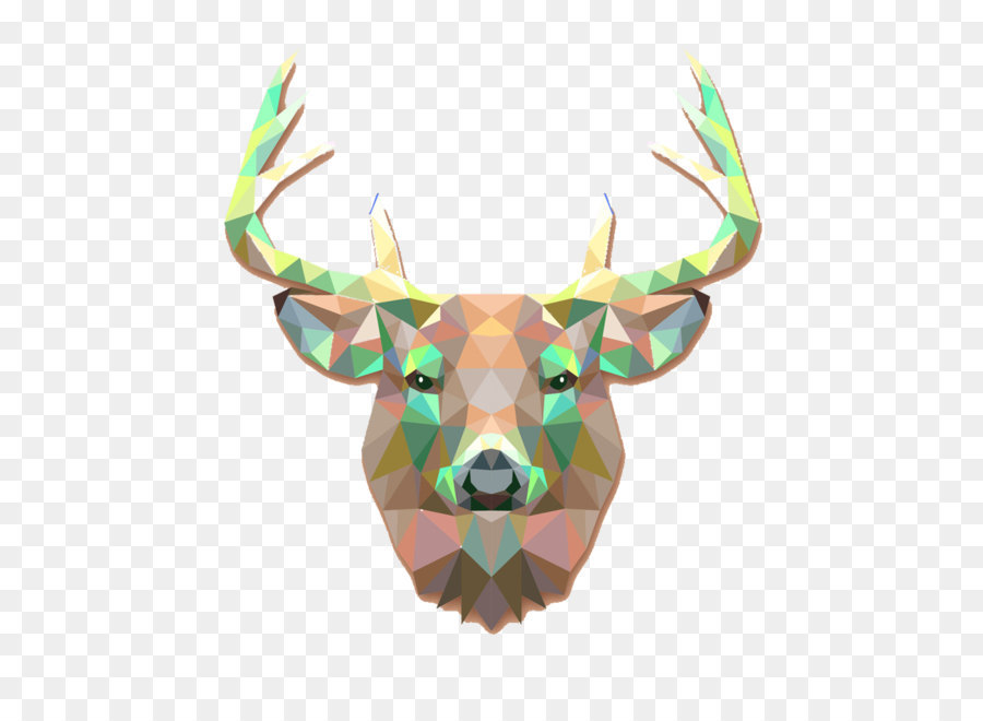 Geometric deer-Bild-material