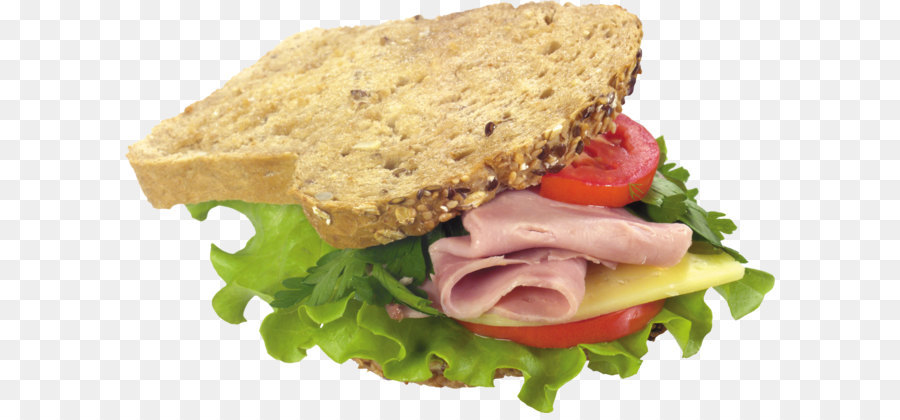 Hamburger Club sandwich Vegetarische Küche Frühstück - Sandwich PNG Bild