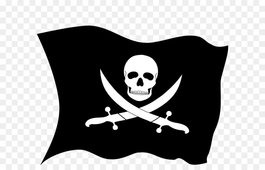Jolly Roger Piracy Flag Clip art - Piratenflagge png