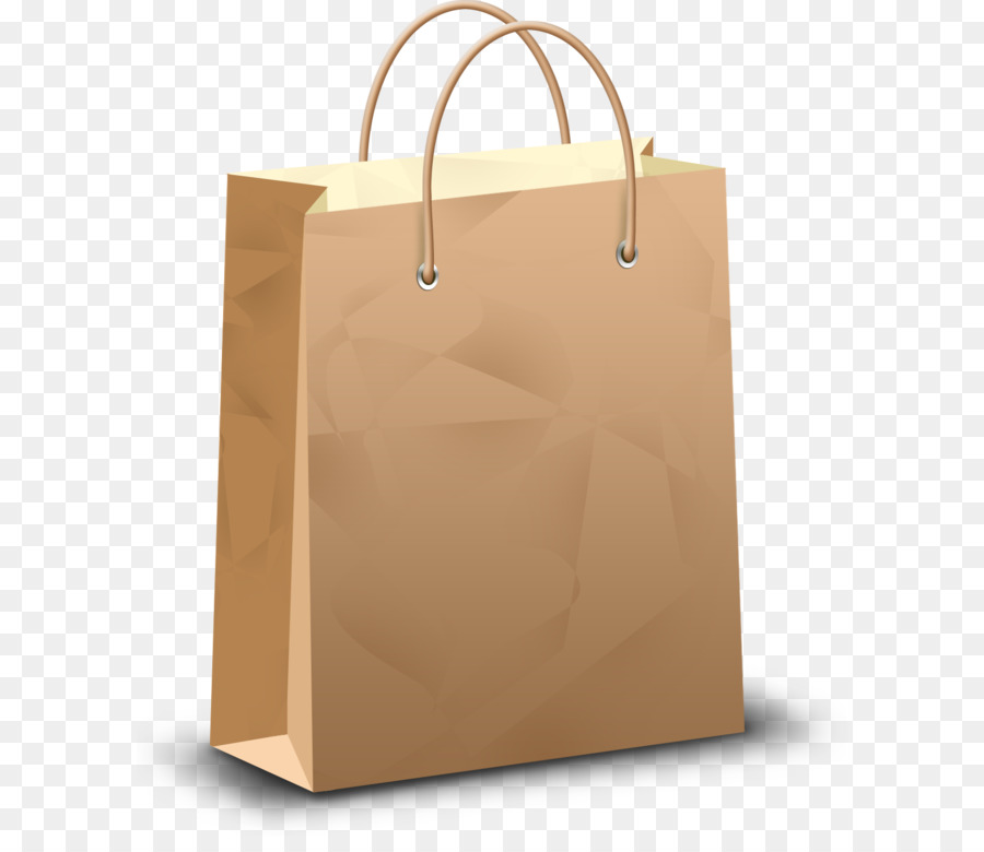 Paper shopping bag PNG Bild