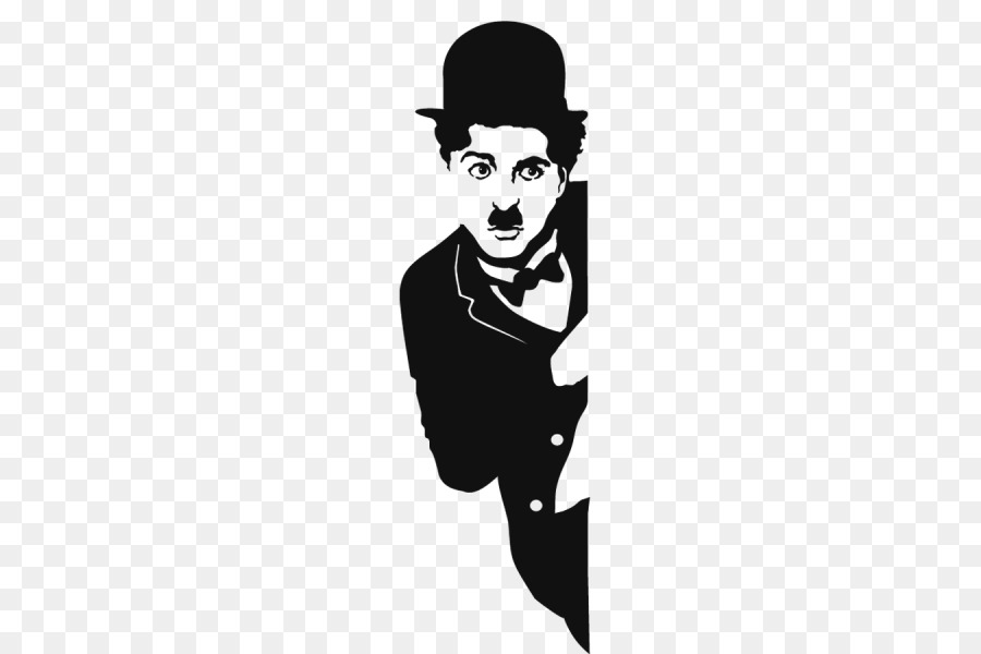 Charlie Chaplin Il Vagabondo Silhouette - Charlie Chaplin PNG