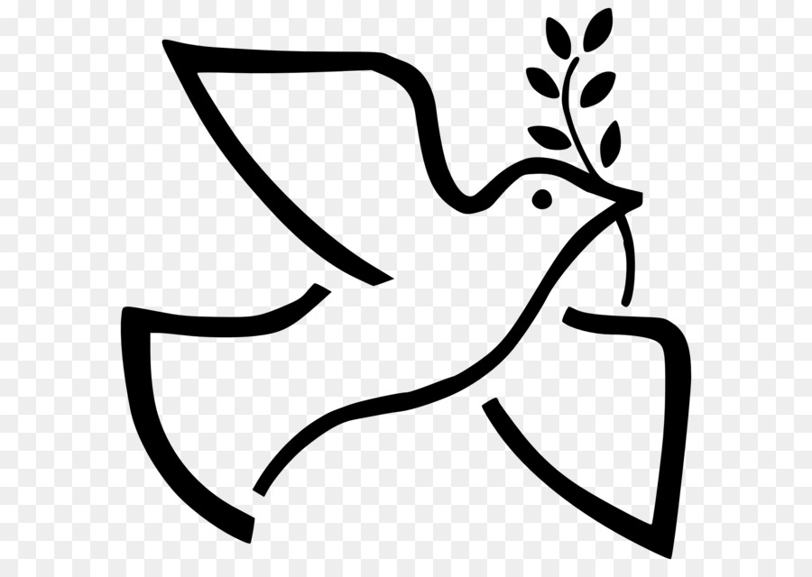 Biểu tượng hòa bình nghệ thuật Clip - chim bồ câu.