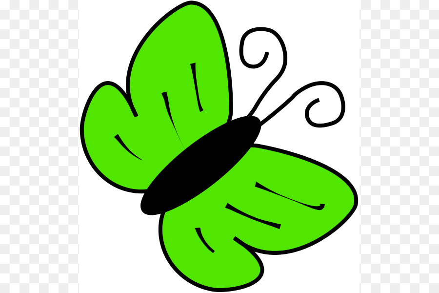 Schmetterling clip art - grün cliparts