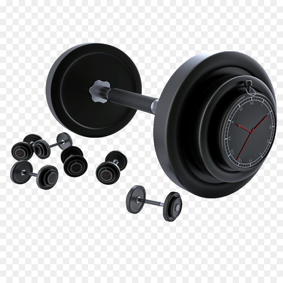 Bilanciere Bodybuilding Olimpico di sollevamento pesi con Manubri attrezzature Sportive - Nero bilanciere