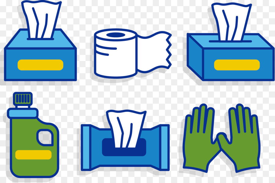 Toilettenpapier Papier Handtuch-Symbol - Vektor-WC-Papier