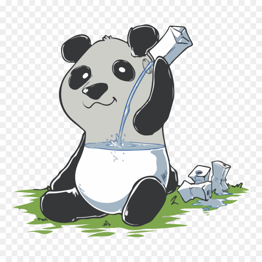 Giant panda T-shirt Tragen iPanda - Panda