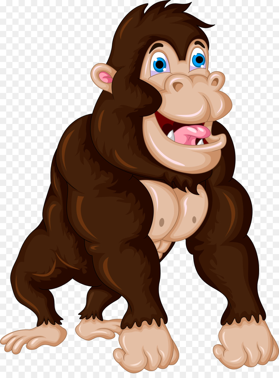 Gorilla phim Hoạt hình Khỉ đoạn Clip nghệ thuật và thẩm mỹ - Con khỉ đột png vận chuyển ...
