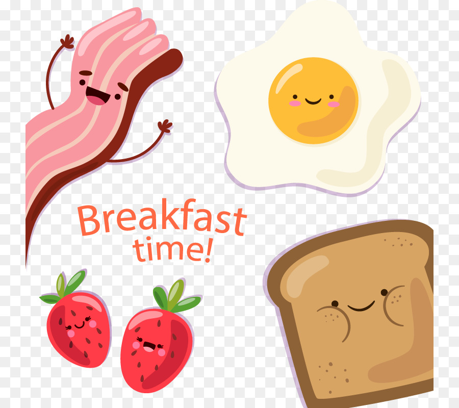 Reichhaltiges Frühstück mit Bacon, ei und Käse sandwich-Pfannkuchen - Vektor-Frühstück Speck