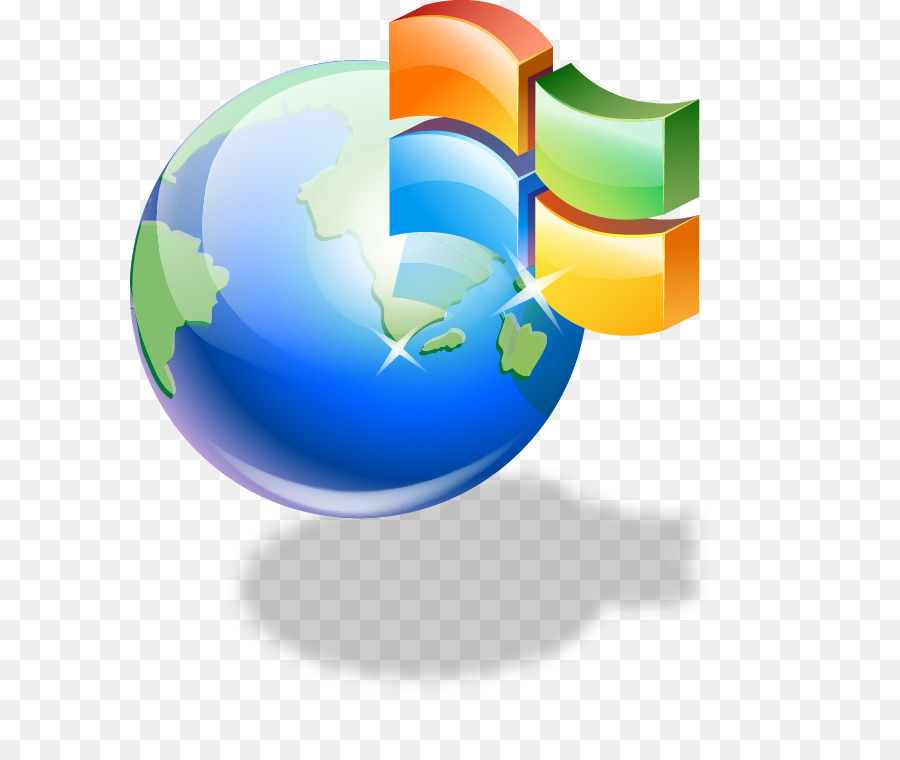 Microsoft-Technologie-Symbol - Microsoft-logo blau lackiert kreisförmigen Muster