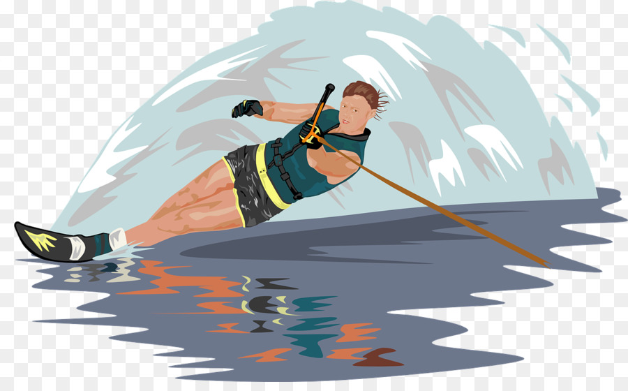 Trượt nước vượt chướng ngại vật trượt tuyết Clip nghệ thuật - trượt nước